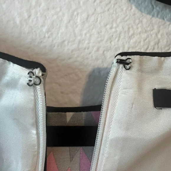 Tibi Black, Pink, White & Grey Isosceles Night Out Dress - Picture 6 of 7